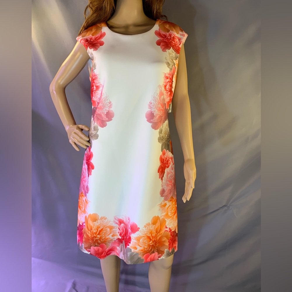 NWT size 14 Calvin Klein floral dress